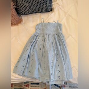 Altar'd State Light Blue Floral Mini Dress